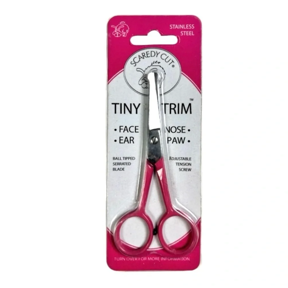 NIP Scaredy Cut Tiny Trim Ball-Tipped Dog, Cat & Small Pet Grooming Scissor